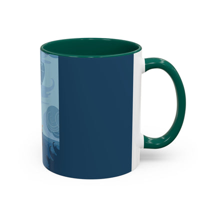 Siren of the Waves Colorful Mugs – Dramatic Sea Power & Bold Elegance