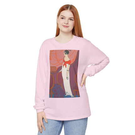 L’Entracte by Georges Lepape Garment-dyed Long Sleeve T-Shirt