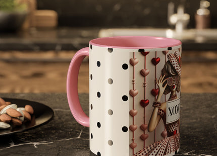 Fashionably Yours, XOXO Colorful Mugs (11oz, 15oz)