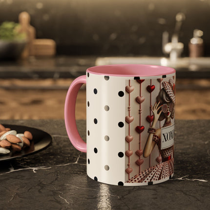Fashionably Yours, XOXO Colorful Mugs (11oz, 15oz)