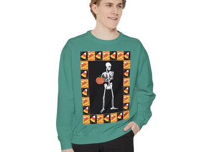 Candy Corn Skeleton Unisex Garment-Dyed Sweatshirt