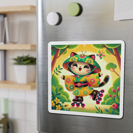 Firefly Dance on Wheels Die-Cut Magnets (5 Sizes)