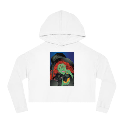 Mirror, Mirror A Witch's Touch Women’s Cropped Hooded Sweatshirt