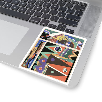 Collection decors et couleurs Pl.03 by Georges Valmiers Kiss-Cut Stickers (4 Sizes)