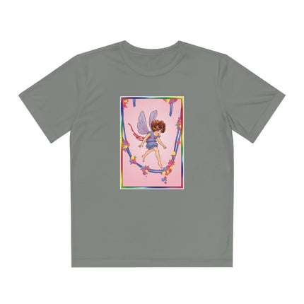 A Playful Fairy Jumps Rope Youth Competitor Tee – Magical Motion & Whimsical Joy