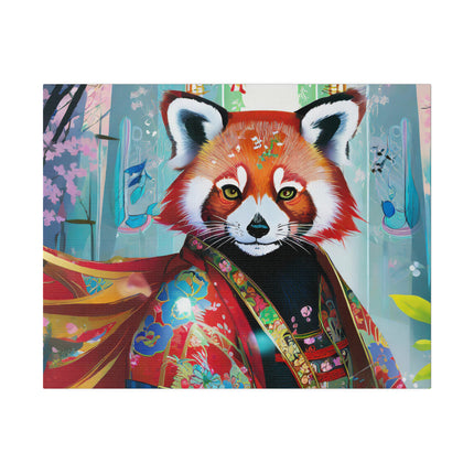 Cybernetic Red Panda Matte Canvas, Stretched, 0.75"