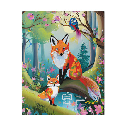 Mischievous Fox Matte Canvas, Stretched, 0.75"