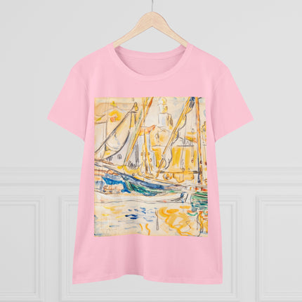 Saint-Tropez by Paul Signac Women's Midweight Cotton Tee