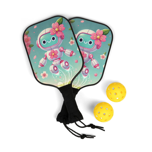 Sakura Sentinel Pickleball Kit – Robot Fairy Swings & Blossom Magic