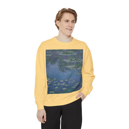 Water Lilies by Claude Monet Unisex Garment-Dyed Sweatshirt