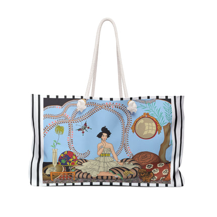 Minuit … ou l’appartement à la mode by George Barbier Weekender Bag