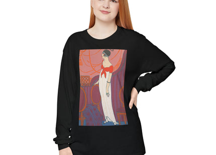 L’Entracte by Georges Lepape Garment-dyed Long Sleeve T-Shirt