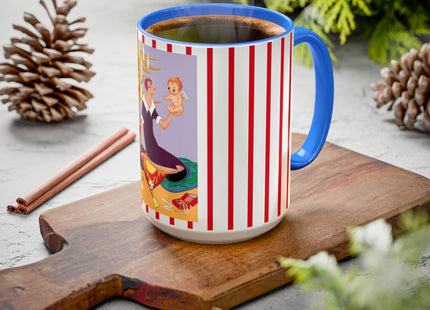 Art Deco Christmas Colorful Mugs (11oz, 15oz)