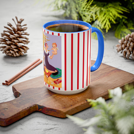 Art Deco Christmas Colorful Mugs (11oz, 15oz)