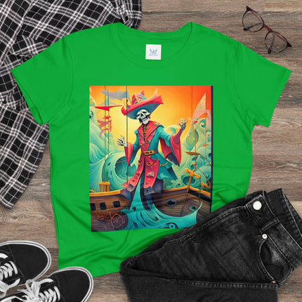 Skeleton Crew of the Misty Seas Women's Midweight Cotton Tee