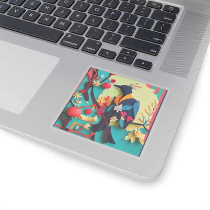 Curious Crow Kiss-Cut Stickers (4 Sizes)