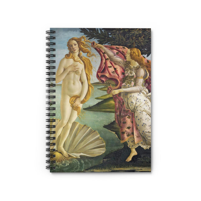 Birth of Venus by Sandro Botticelli Spiral Notebook - Ruled Line