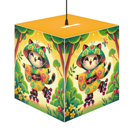 🌟🛼 Firefly Dance on Wheels Light Cube Lamp – Joyful Glow & Playful Movement