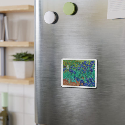 Irises by Vincent Van Gogh Die-Cut Magnets (5 Sizes)
