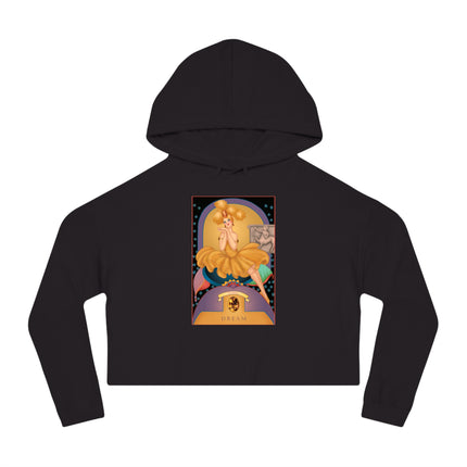 November & Topaz (from the Gem Series) by Sofia Chiostri Women’s Cropped Hooded Sweatshirt