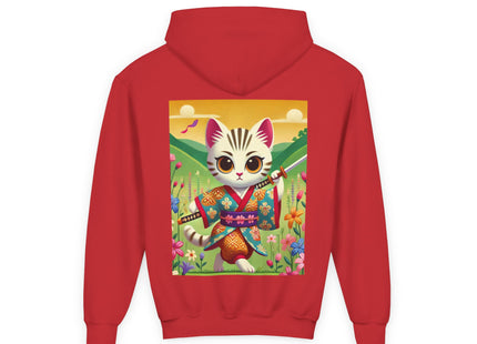 Samurai Kitten Youth Heavy Blend Hooded Sweatshirt