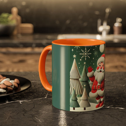 Santa's Joyful Night Colorful Mugs (11oz, 15oz)