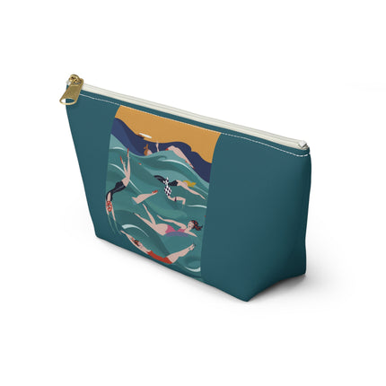 Summer Splash Cosmetic Bag – Carefree Beach Joy & Mid-Century Fun