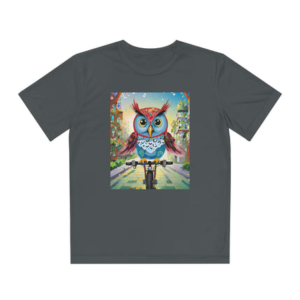 Cycling Owl Youth Competitor Tee – Urban Adventure & Playful Energy