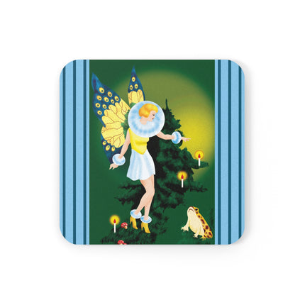 The Enchanted Encounter Cork Back Coaster