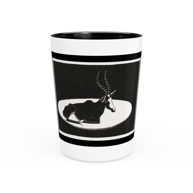 Goat (“Blesbok”) by Samuel Jessurun de Mesquita Ceramic Shot Glass