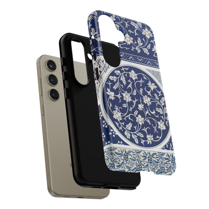 Blue Flower Pattern by Owen Jones Phone Cases