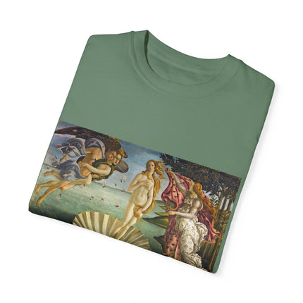 Birth of Venus by Sandro Botticelli Unisex Garment-Dyed T-shirt