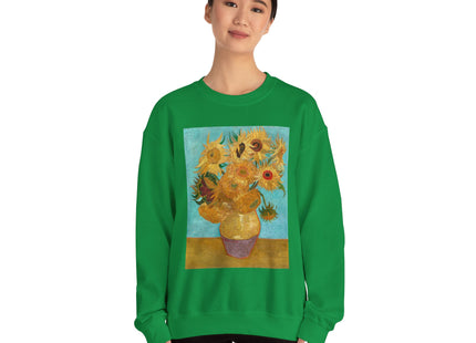 Vase with Twelve Sunflowers by Vincent Van Gogh Heavy Blend™ Crewneck Sweatshirt