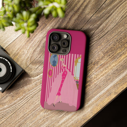 Lady in Pink Phone Case – Graceful Sophistication
