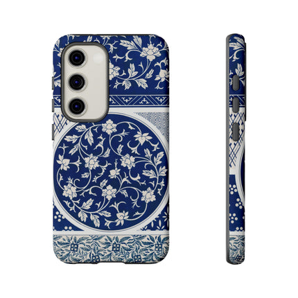Blue Flower Pattern by Owen Jones Phone Cases