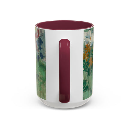 Flowers by August Babberger Colorful Mugs (11oz, 15oz)