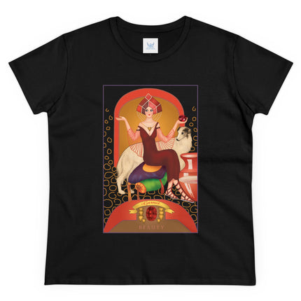 January & Garnet (from the Gem Series) by Sofia Chiostri Women's Midweight Cotton Tee