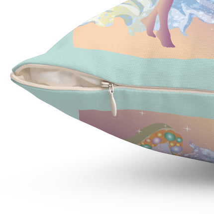 Reflections of Enchantment Spun Polyester Square Pillow