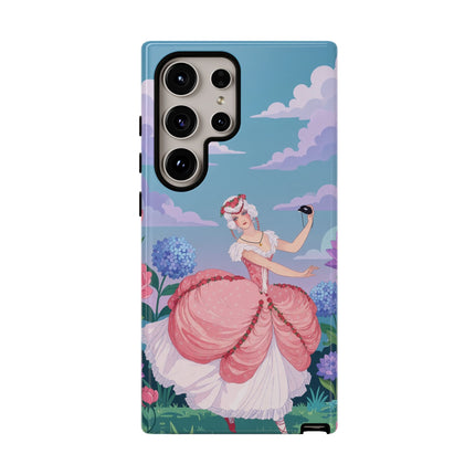 🎭🌸 The Lady Of The Secret Masquerade Phone Case – Art Deco Garden Fantasy