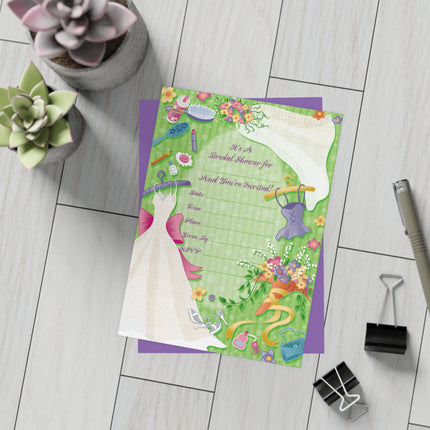 Bridal Shower Invitation! Bundles of 10, 30, 50 Pieces Available (envelopes included)