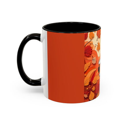 Siamese Cat at an Autumn Harvest Fair Colorful Mugs (11oz, 15oz)