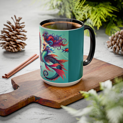Mermaid & Sea Dragon Mug – Ocean Guardian & Mythic Beauty