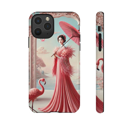 Petals, Porcelain, and Flamingos Phone Cases