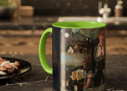 A Bar at the Folies-Bergère by Edouard Manet Colorful Mugs (11oz, 15oz)