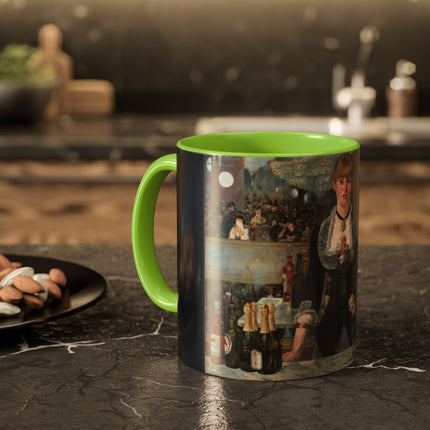 A Bar at the Folies-Bergère by Edouard Manet Colorful Mugs (11oz, 15oz)