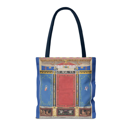 Trompe L’Oeil Designer Tote Bag – Columns, Swans and Vases (AOP)