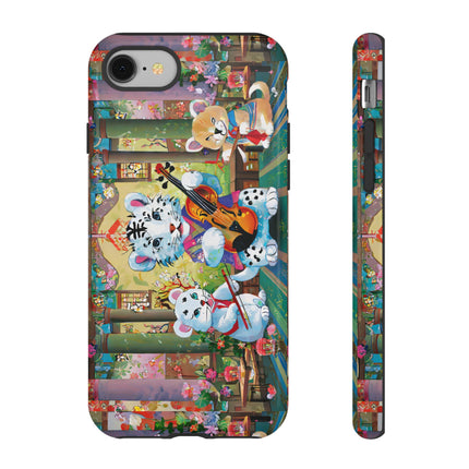 Melodies of the Snow Lion Cub Phone Cases