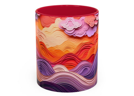 Dramatic Sunset Sky Colorful Mugs (11oz, 15oz)