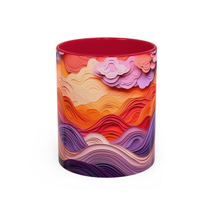Dramatic Sunset Sky Colorful Mugs (11oz, 15oz)
