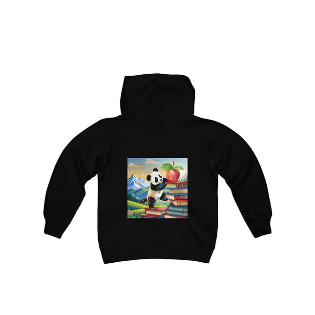 Cute Panda Youth Hooded Sweatshirt – Curiosity, Determination & Whimsical Adventure